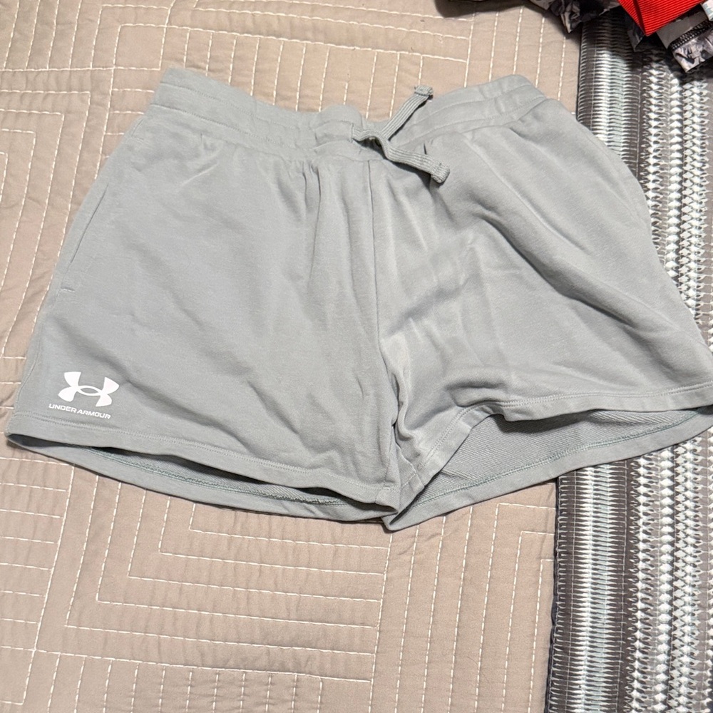 New Under Armour Light Teal Workout Shorts